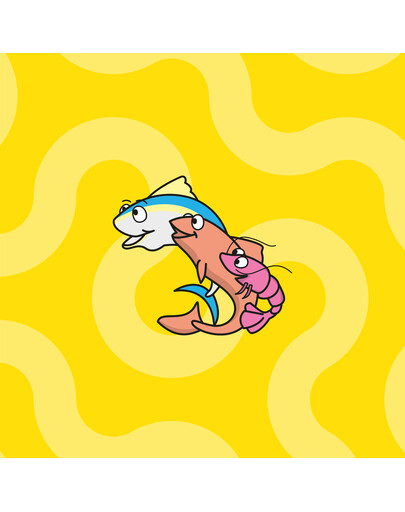 DREAMIES Shake Ups Multivitamins Chrupiące przysmaki dla kota Uczta z owocami morza 55 g